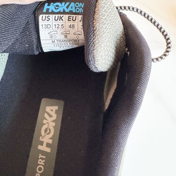 HOKA Transport Men’s Sneakers – Olive Green Cordura / Vibram Sole – Size 13D main image 7
